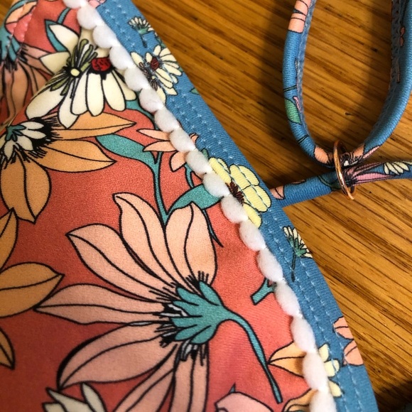 Swim Systems Road Trip Triangle Bikini Top Sz M - Picture 7 of 7